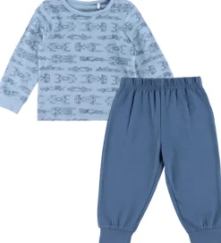 Basis|Nattøj|CeLaVi Nattøj - 2-delt - Ashley Blue m. Racerbiler