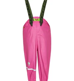 Regntøj|CeLaVi Regnbukser m. Seler - PU - Real pink