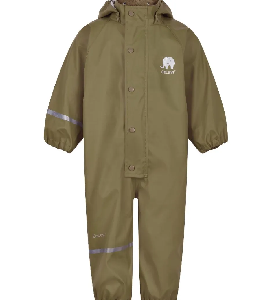 Regntøj|CeLaVi Regndragt - PU - Khaki