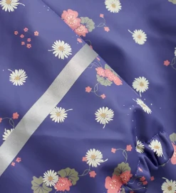 Regntøj|CeLaVi Regndragt m. Fleece - PU - Skipper Blue m. Print