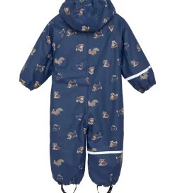 Regntøj|CeLaVi Regndragt m. Fleece - PU - Oceania m. Print