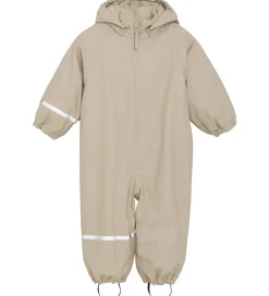 Regntøj|CeLaVi Regndragt m. Fleece - PU - White Pepper