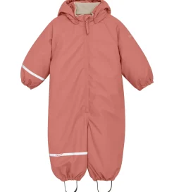 Regntøj|CeLaVi Regndragt m. Vattering - PU - Brick Dust