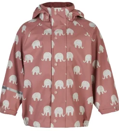 Regntøj|CeLaVi Regntøj - PU - Burlwood m. Elefanter