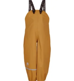 Regntøj|CeLaVi Regntøj m. Seler - PU - Mineral Yellow m. Elefanter