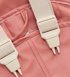 Regntøj|CeLaVi Regntøj m. Seler/Fleece - Recycle PU - Brick Dust m. Prin