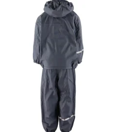 Regntøj|CeLaVi Regntøj m. Seler/Fleece - Recycle PU - Dark Navy