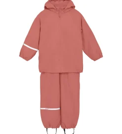 Regntøj|CeLaVi Regntøj m. Seler/Fleece - Recycle PU - Brick Dust