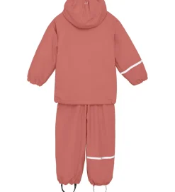 Regntøj|CeLaVi Regntøj m. Seler/Fleece - Recycle PU - Brick Dust