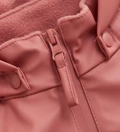 Regntøj|CeLaVi Regntøj m. Seler/Fleece - Recycle PU - Brick Dust