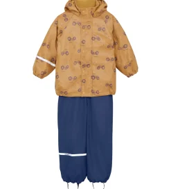 Regntøj|CeLaVi Regntøj m. Seler/Fleece - Recycle PU - Apple Cinnamon m.