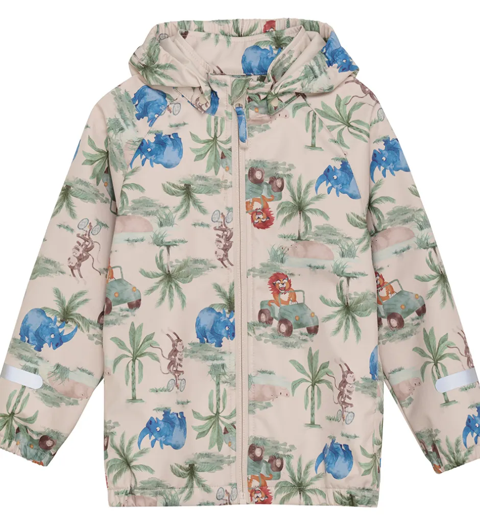 Softshell|CeLaVi Softshelljakke - Dress Blues/Creme m. Elefanter