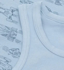 Undertøj|Basis|CeLaVi Undertrøjer - 2-pak - Ashley Blue m. Racerbiler