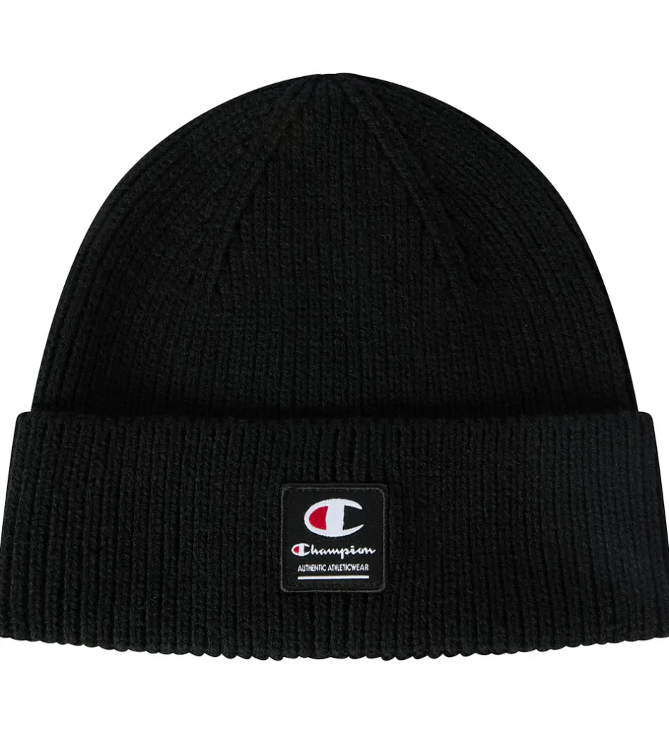 Unisex-Tøj|Huer Og Hatte|Champion Hue - Strik - Black Beauty