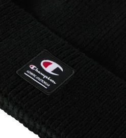 Unisex-Tøj|Huer Og Hatte|Champion Hue - Strik - Black Beauty