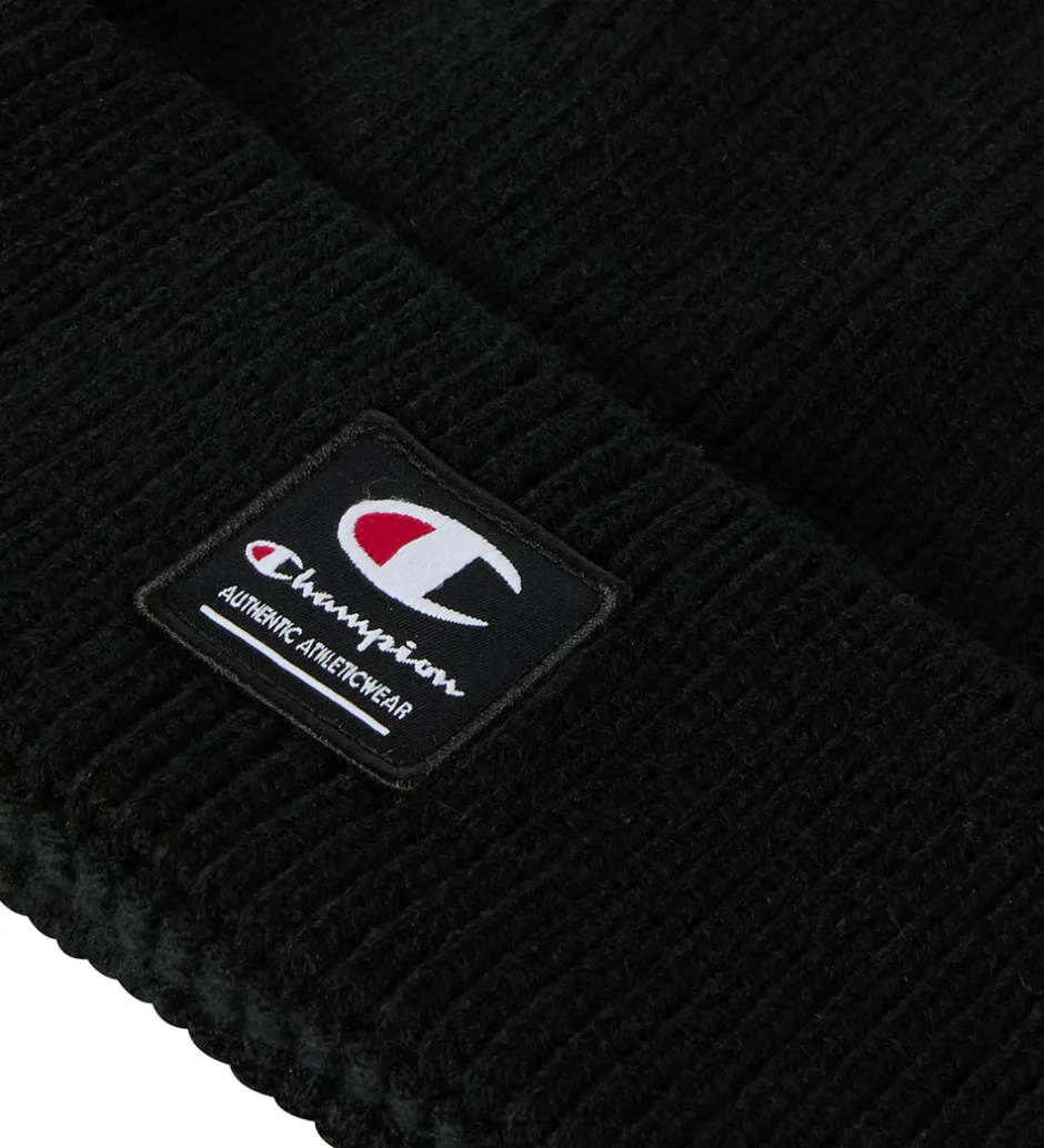 Unisex-Tøj|Huer Og Hatte|Champion Hue - Strik - Black Beauty