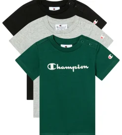T-Shirts|Champion T-shirt - 3-pak - New Oxford Grey Melange