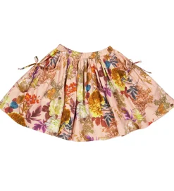 Nederdele|Christina Rohde Nederdel - Dusty Rose m. Blomster