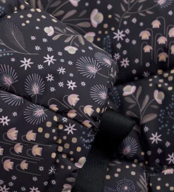 Overgangsjakker|Dunjakker Og Dynejakker|Color Kids Dynejakke - Quilt - Phantom m. Blomster