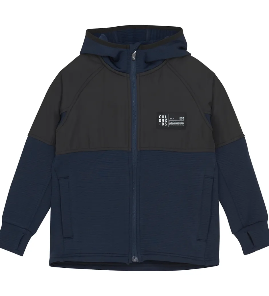 Fleece|Color Kids Fleecejakke - Total Eclipse