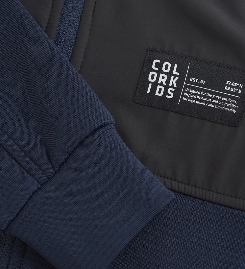 Fleece|Color Kids Fleecejakke - Total Eclipse