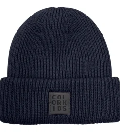 Huer Og Hatte|Color Kids Hue - Uld/Akryl - Strik - Total Eclipse