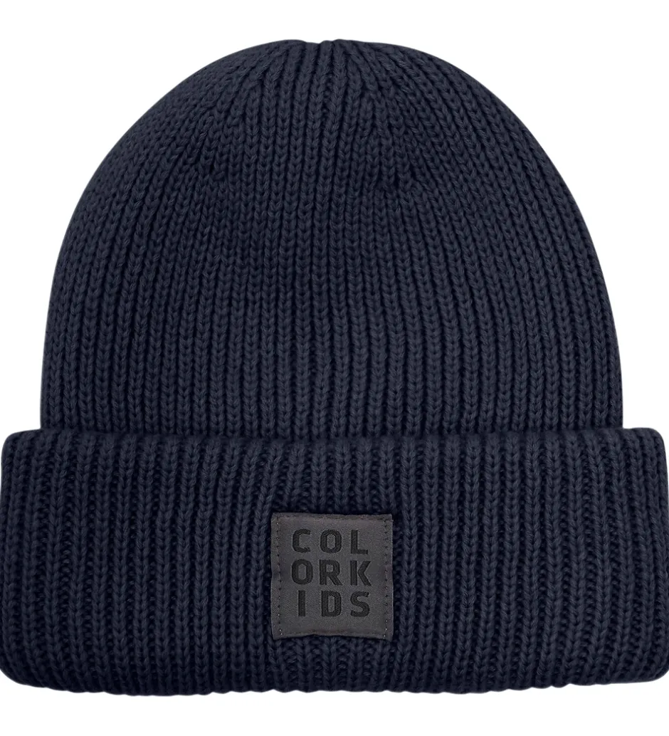 Huer Og Hatte|Color Kids Hue - Uld/Akryl - Strik - Total Eclipse