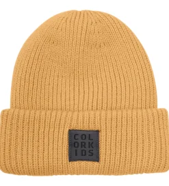 Huer Og Hatte|Color Kids Hue - Uld/Akryl - Strik - Chamois