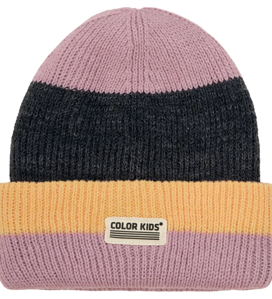 Huer Og Hatte|Color Kids Hue - Uld/Akryl - Strik - Woodrose
