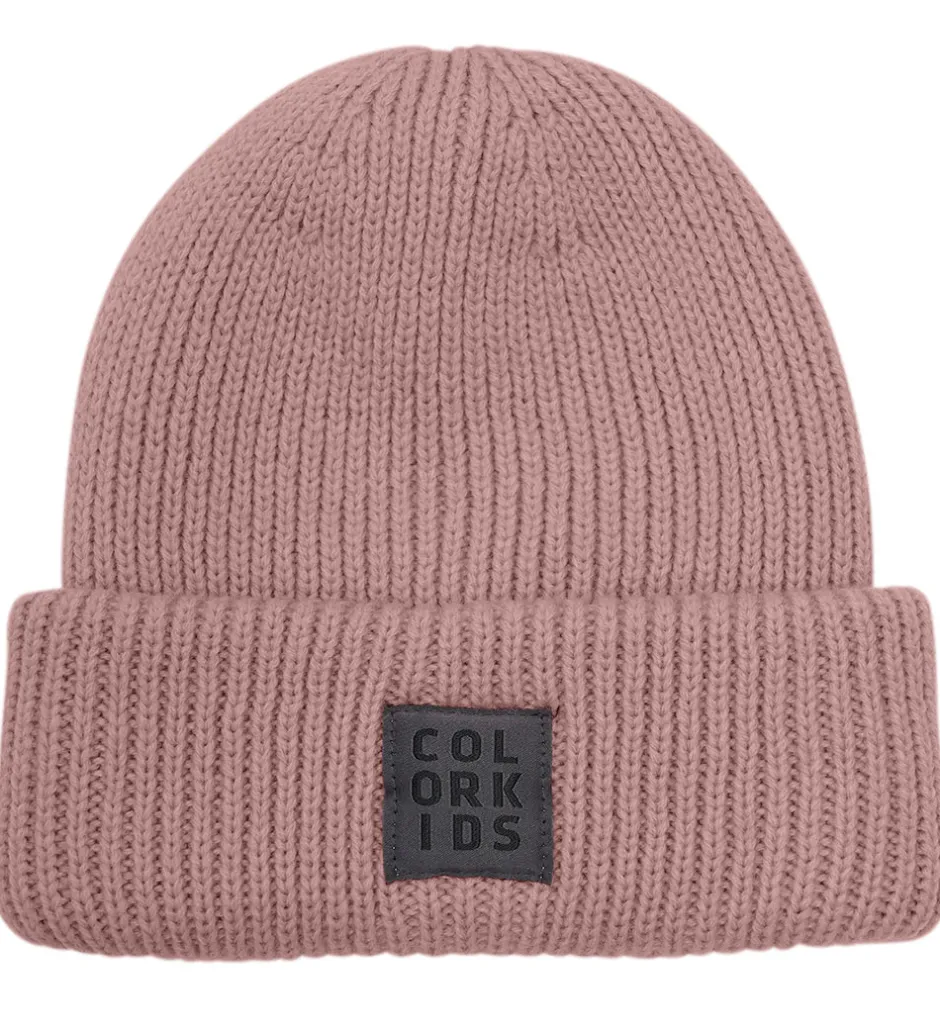 Huer Og Hatte|Color Kids Hue - Uld/Akryl - Strik - Woodrose