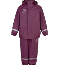 Regntøj|Color Kids Regntøj m. Seler - PU - Plum Caspia