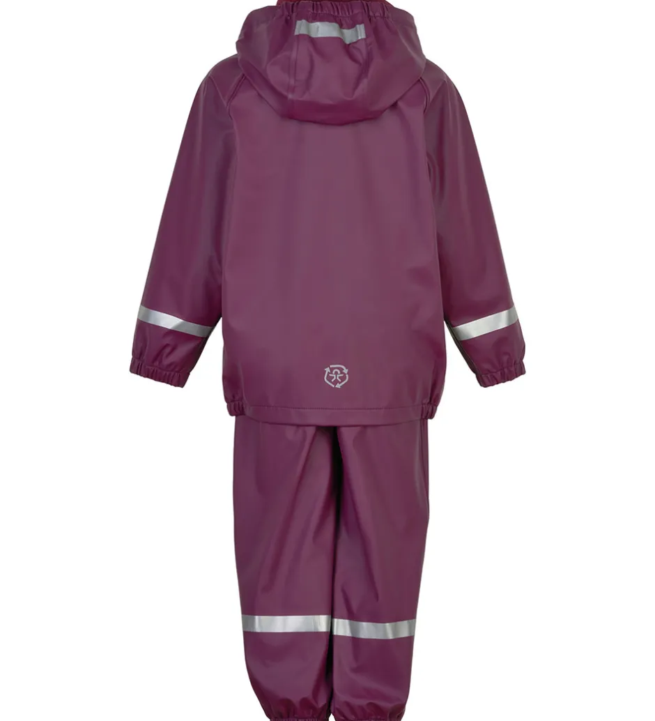 Regntøj|Color Kids Regntøj m. Seler - PU - Plum Caspia