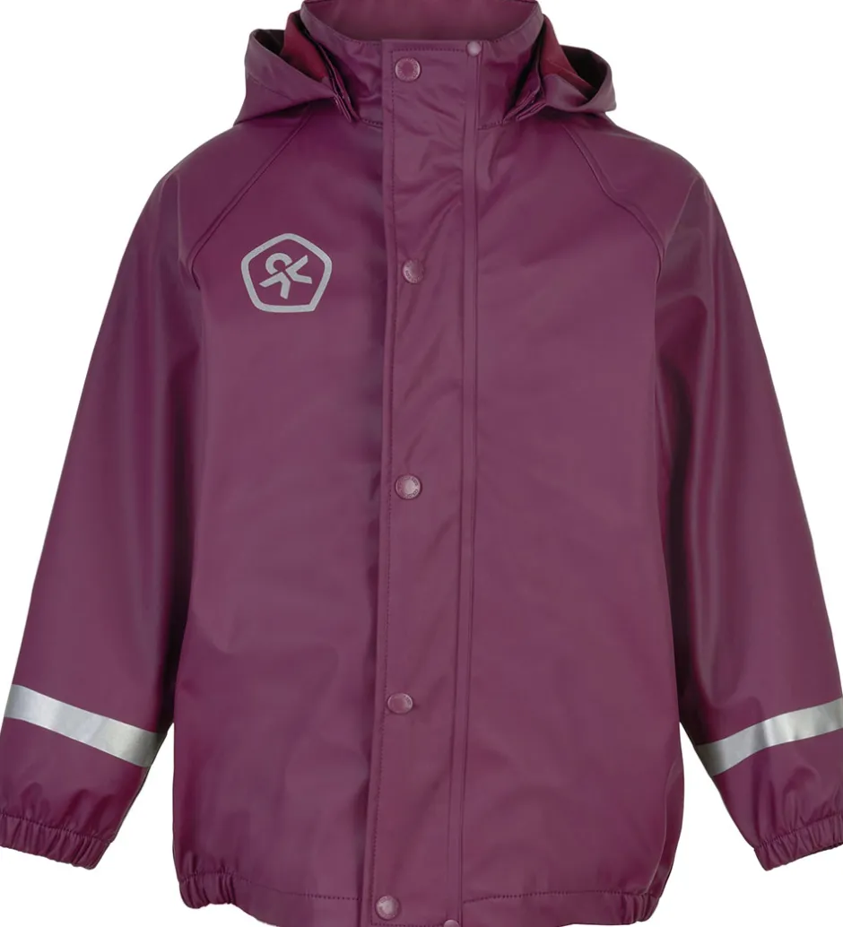 Regntøj|Color Kids Regntøj m. Seler - PU - Plum Caspia