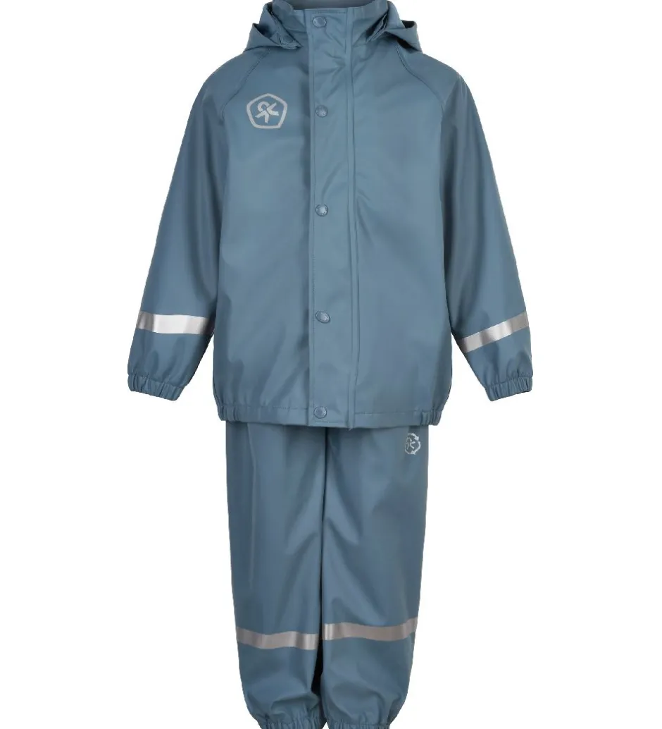 Regntøj|Color Kids Regntøj m. Seler - PU - Captain's Blue