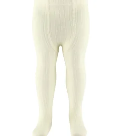 Strømpebukser|Condor Strømpebukser - Rib - Uld - Cream