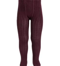 Basis|Strømpebukser|Condor Strømpebukser - Rib - Syrah