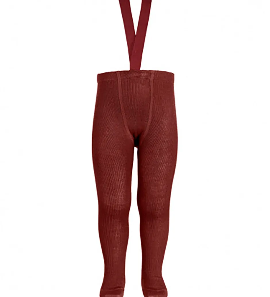 Strømpebukser|Condor Strømpebukser m. Seler - Uld/Akryl - Granet