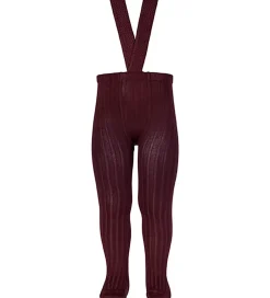 Basis|Strømpebukser|Condor Strømpebukser m. Seler - Rib - Syrah