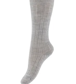 Unisex-Tøj|Strømper|Condor Strømper - Rib - Uld - Lead