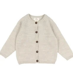 Striktrøjer|Copenhagen Colors Cardigan - Uld - Pale Cream Melange