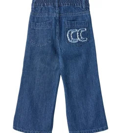 Bukser Og Jeans|Unisex-Tøj|Copenhagen Colors Jeans - Pocket Embro - Dark Indigo Blue