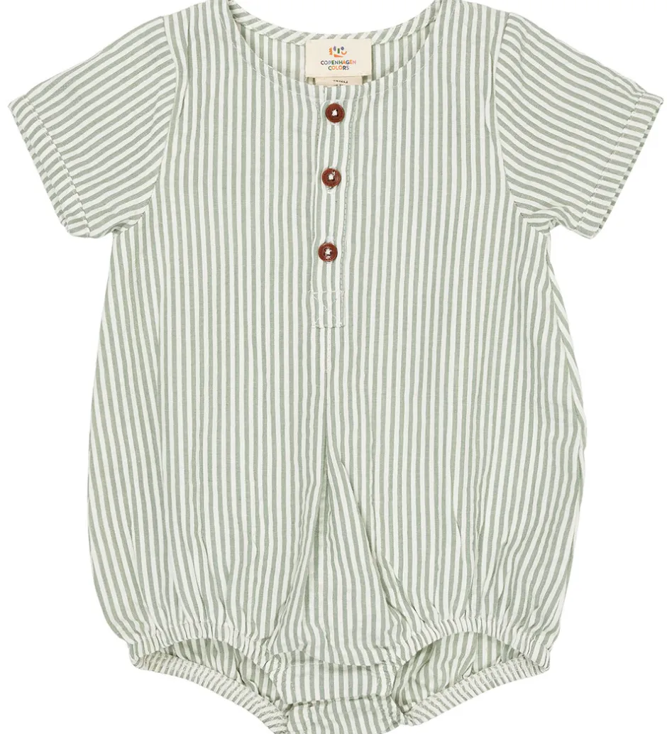Sommerdragter|Copenhagen Colors Sommerdragt - Green W. Cream Stripe