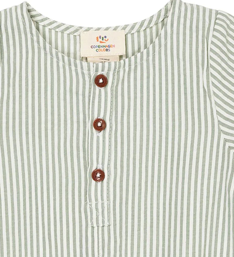 Sommerdragter|Copenhagen Colors Sommerdragt - Green W. Cream Stripe
