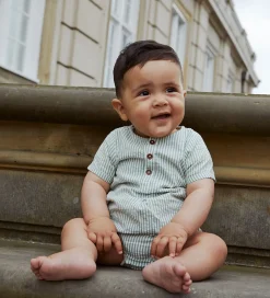 Sommerdragter|Copenhagen Colors Sommerdragt - Green W. Cream Stripe