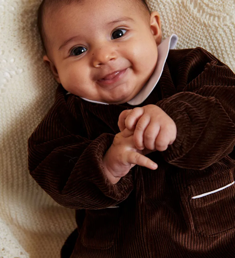 Kjoler|Pigetøj|Copenhagen Colors Sæt - Bluse/Bloomers - DK. Brown Comb