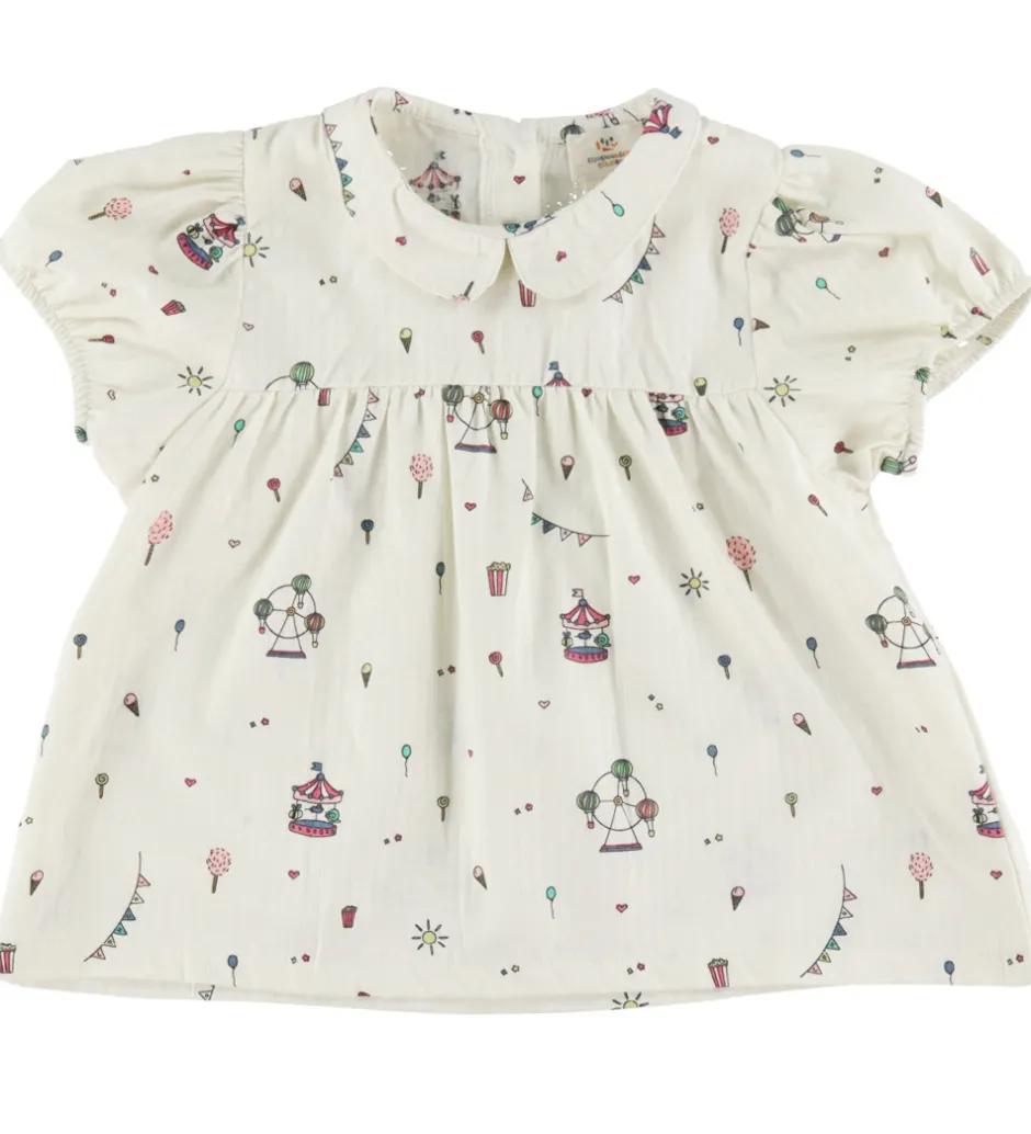 Toppe|Copenhagen Colors Top - Cream Tivoli Print