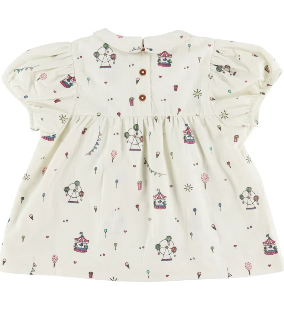 Toppe|Copenhagen Colors Top - Cream Tivoli Print