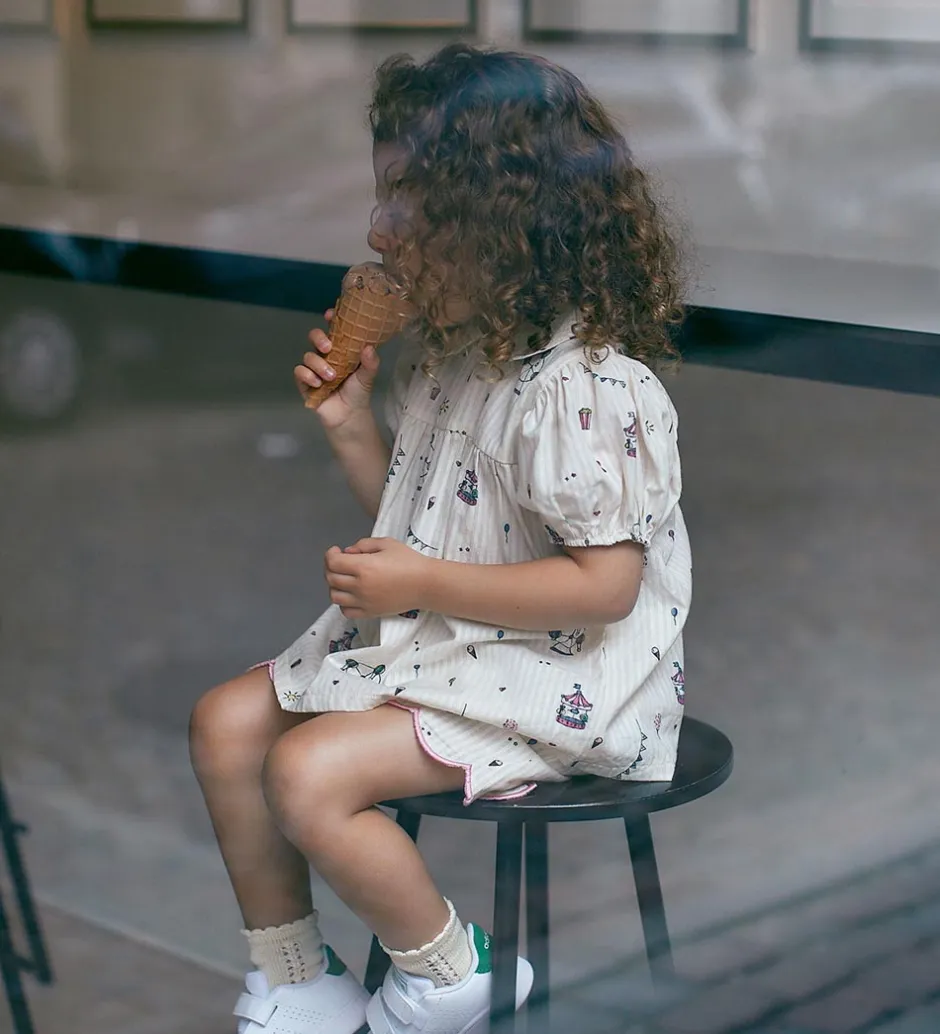 Toppe|Copenhagen Colors Top - Cream Tivoli Print