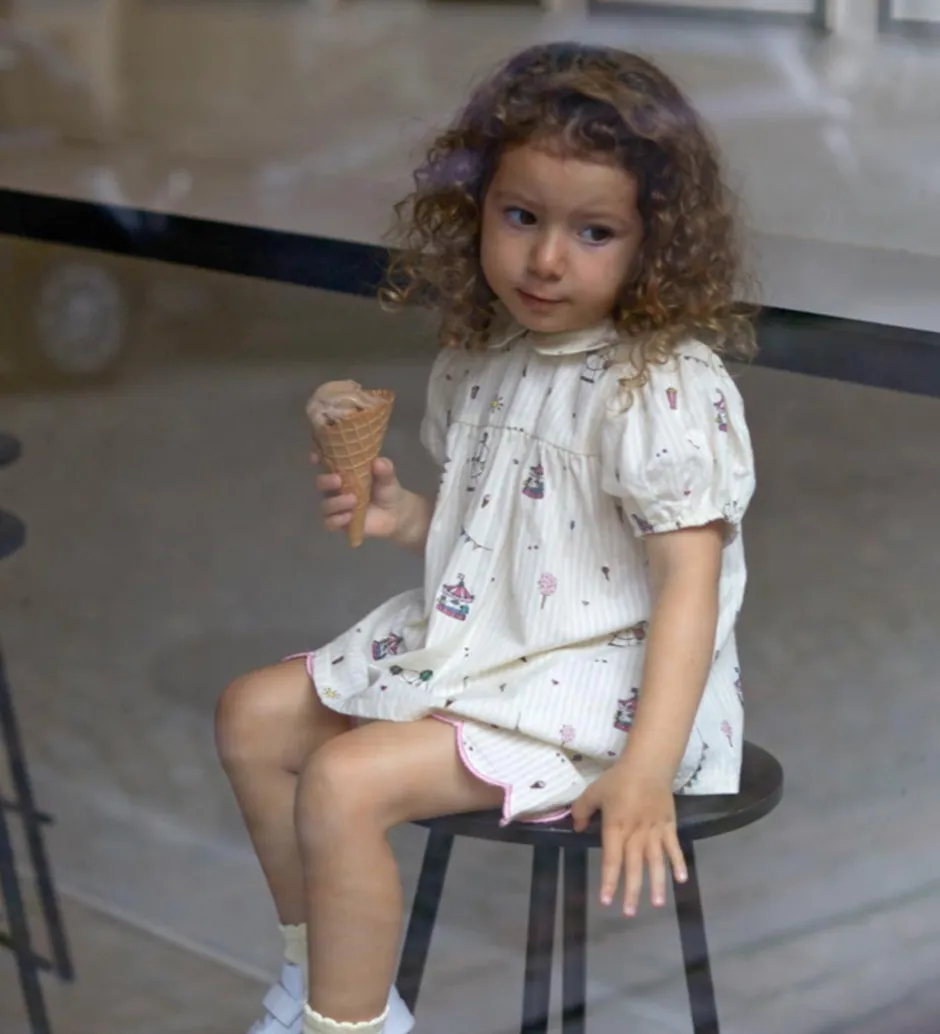 Toppe|Copenhagen Colors Top - Cream Tivoli Print