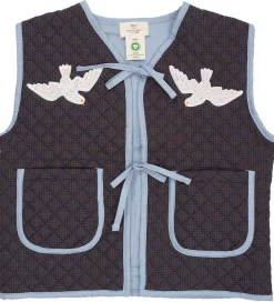 Veste|Copenhagen Colors Vest - Quiltet - Brun/Blå Tern